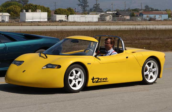 硅谷早期明星電動車T-zero，最早驗證了數千塊18650電池用于長續航純電車的可行性